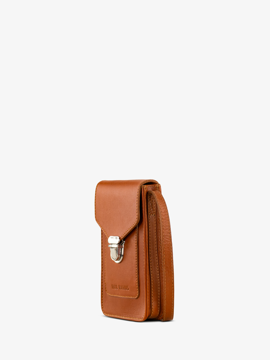 borsa-telefono-pelle-marrone-leporte-telefono-cognac-vista-laterale-m88-co