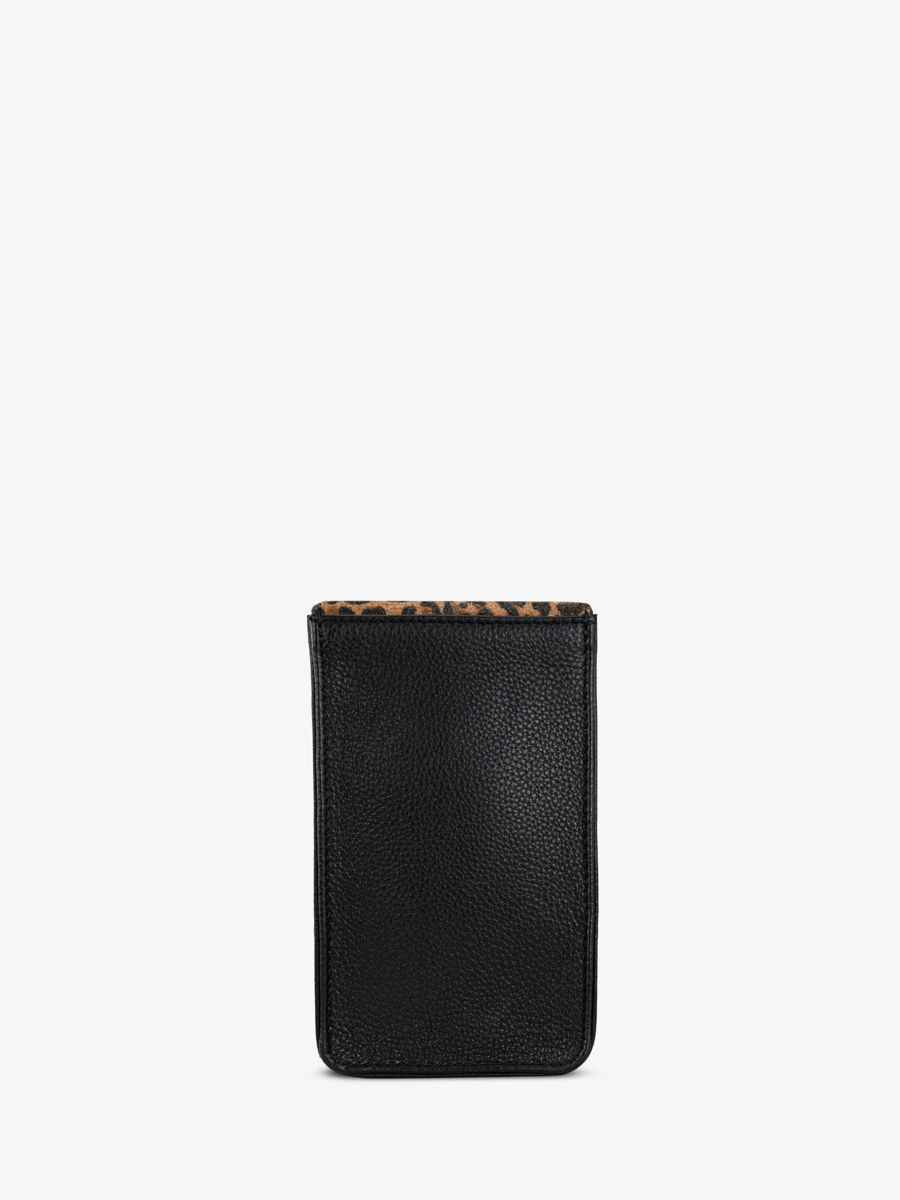 borsa-porta-telefono-in-pelle-leporte-telephone-leopard-noir-vista-posteriore-m88-lp-b