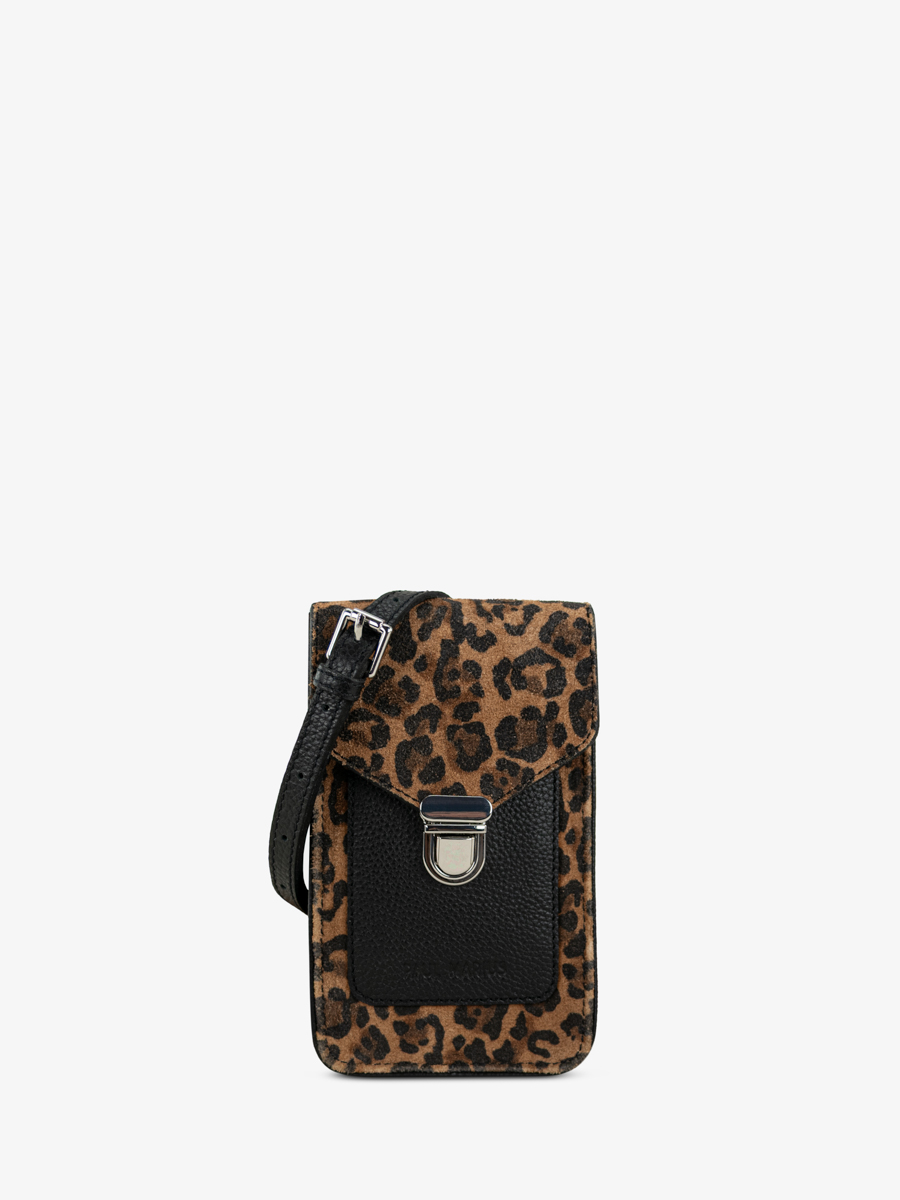 borsa-telefono-in-pelle-leporte-telefono-leopardato-nero-vista-frontale-m88-lp-b