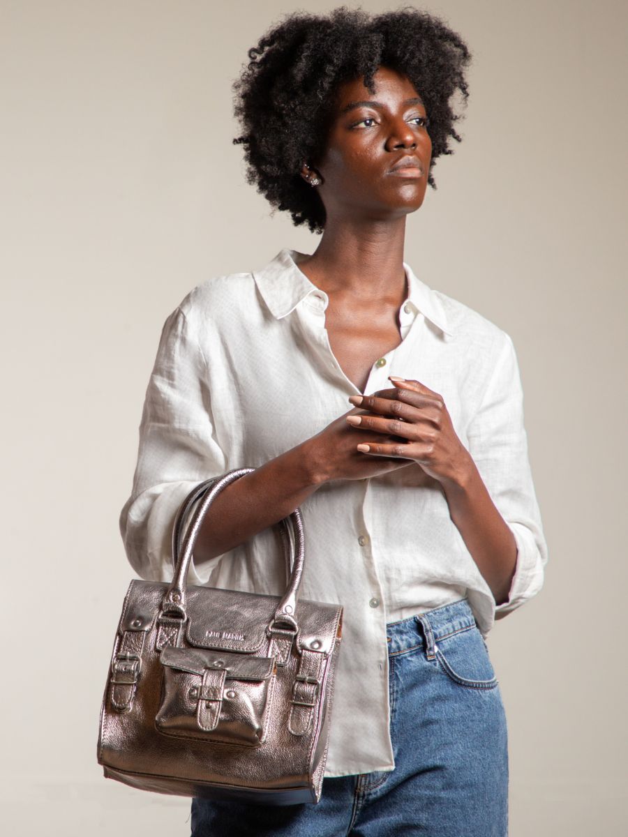 foto-zoom-materiale-borsa-a-mano-in-pelle-argento-lerive-gauche-s-acciaio-paul-marius-w01s-gm