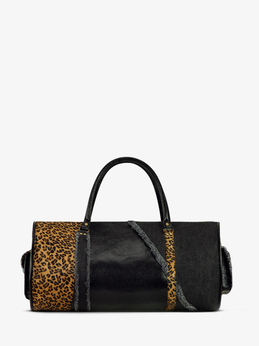 foto-vista-dietro-borsa-da-viaggio-in-pelle-nera-leopardata-levoyageur-xl-chimere-denim-nera-paul-marius-m08s60-ch-b-denim