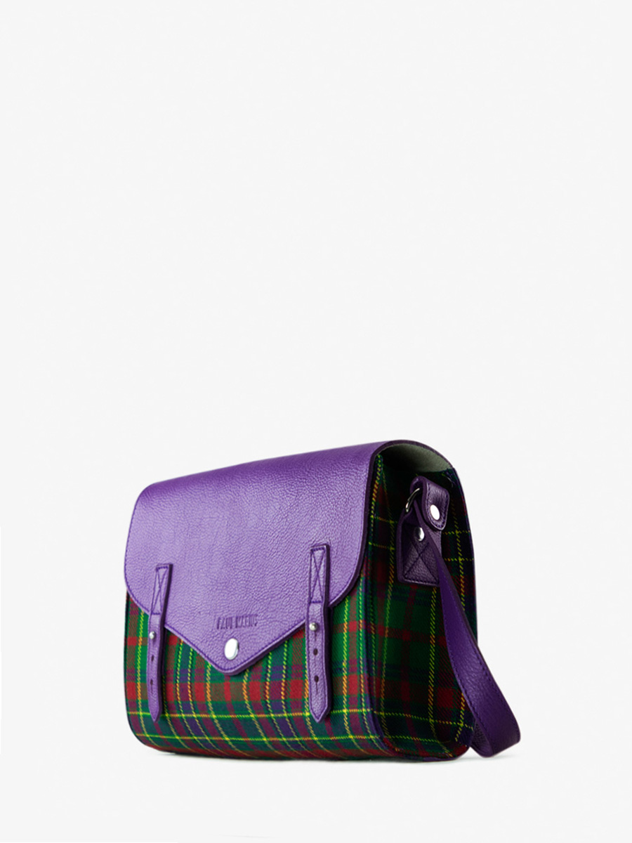 foto-vista-laterale-borsa-a-tramonto-in-tessuto-tartan-lindispensable-versus-paul-marius-w08-sco-gr-p
