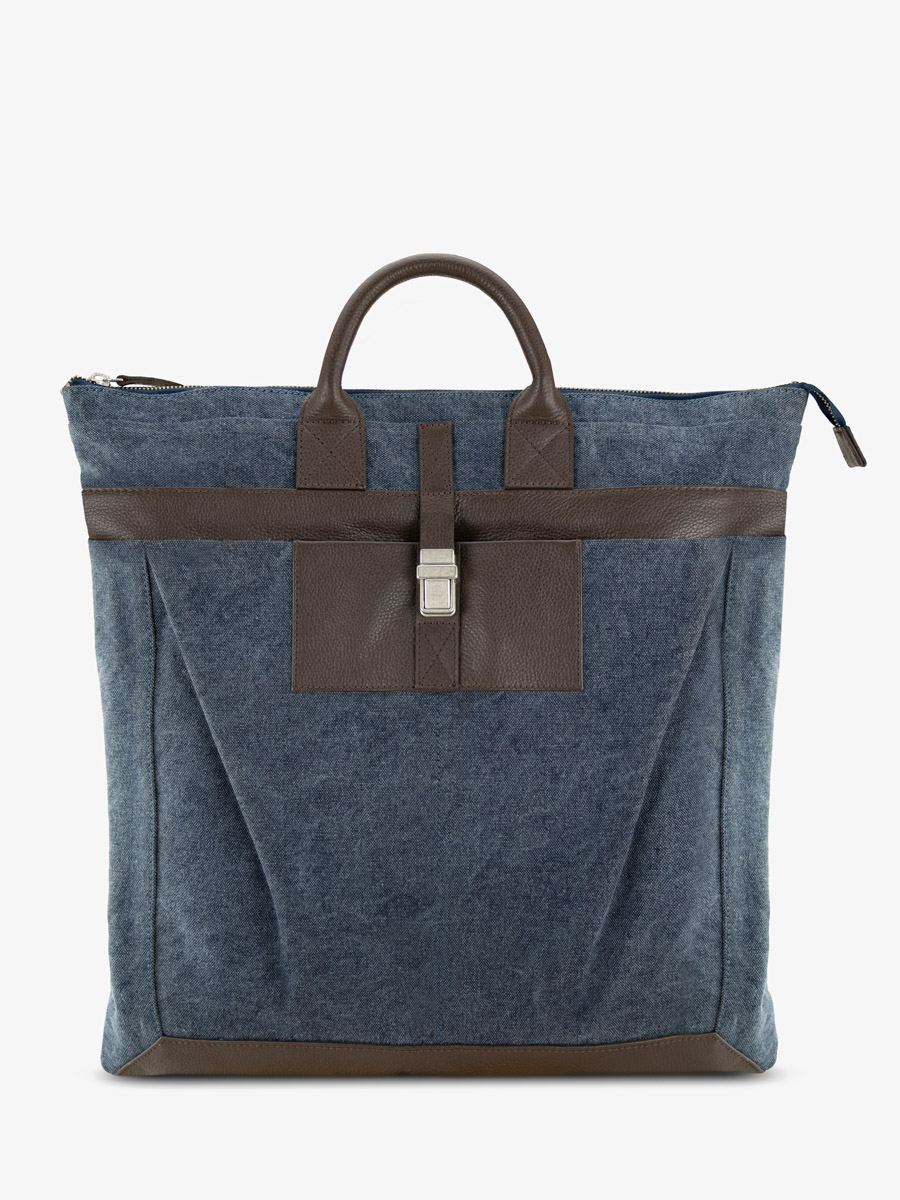 portadocumenti-borsa-a-spalla-aviatore-cacao-tela-blu-vista-frontale-b07-odbr-bluc