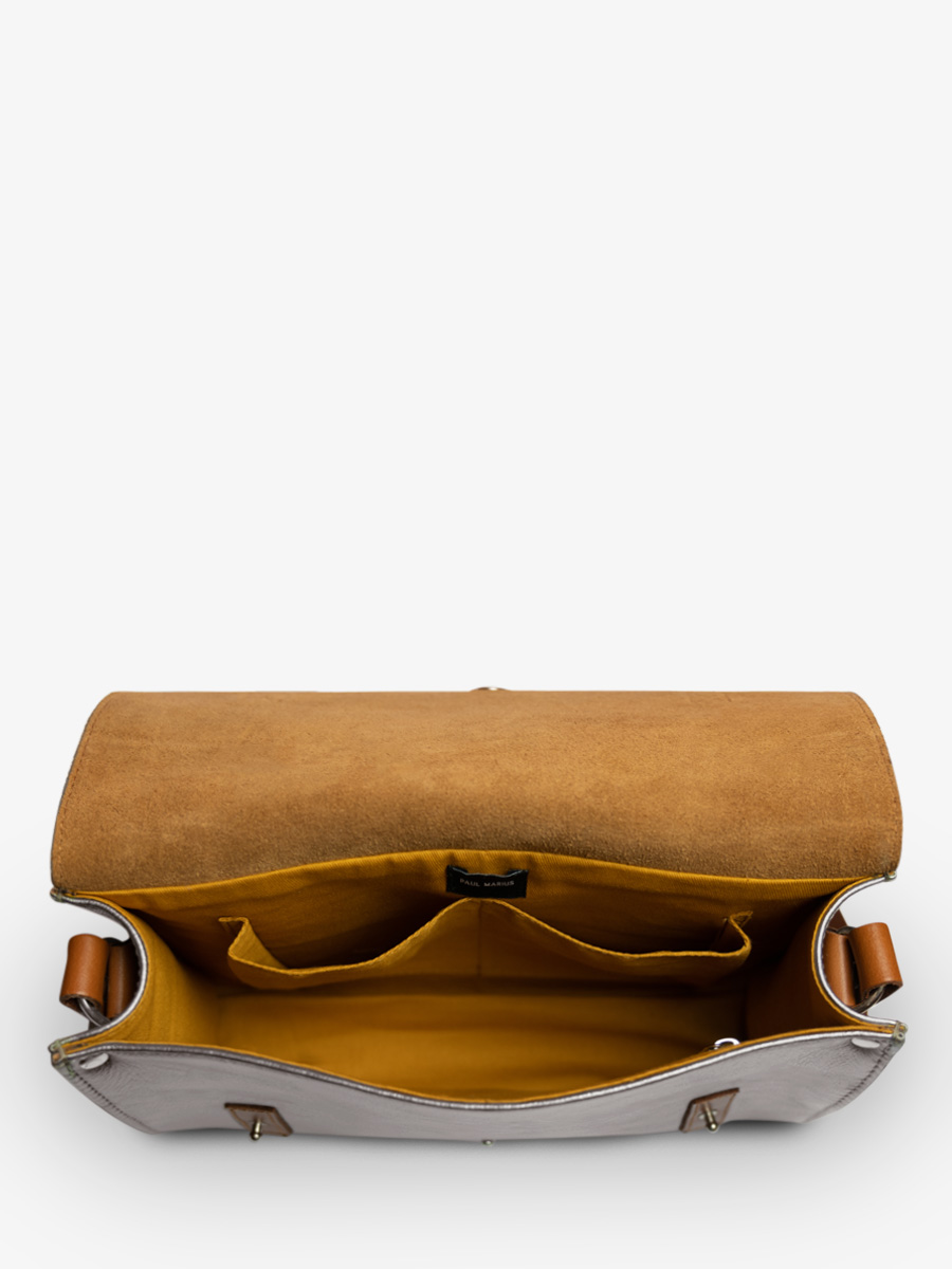 foto-vista-interna-borsa-a-tramoggia-in-pelle-argento-lindispensable-acier-paul-marius-w08-gm