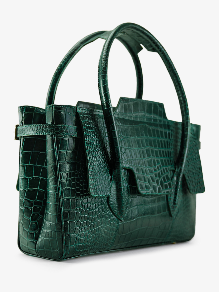 foto-vista-posteriore-borsa-a-mano-in-pelle-donna-madeleine-alligator-verde-paul-marius-w31-a-dg
