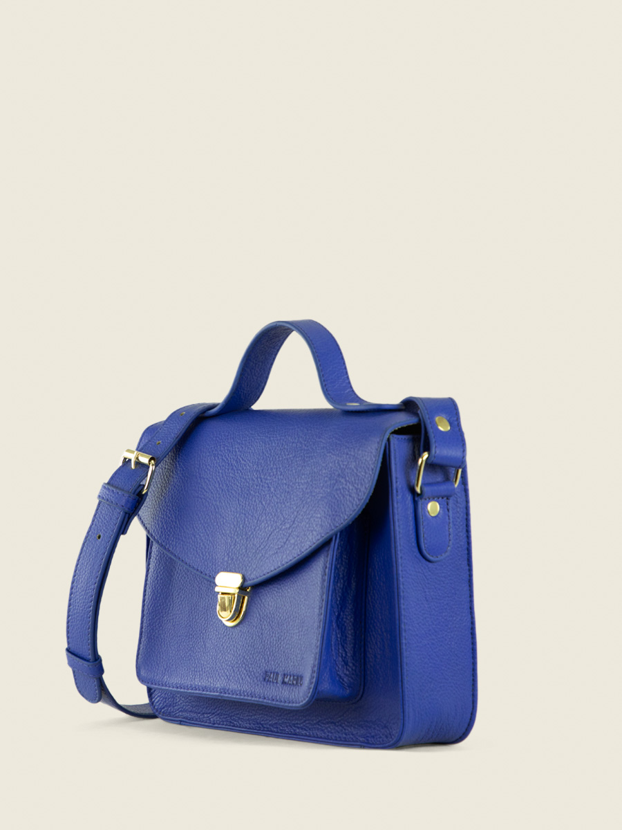 foto-vista-lato-borsa-a-mano-in-pelle-blu-mademoiselle-george-azur-bleu-roi-paul-marius-w05-az-blu