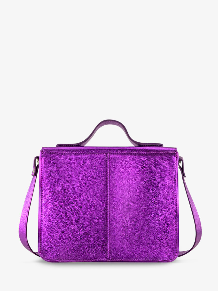 foto-vista-dietro-borsa-a-tramonto-in-pelle-viola-metallizzata-mademoiselle-george-bonbon-paul-marius-w05-m-p