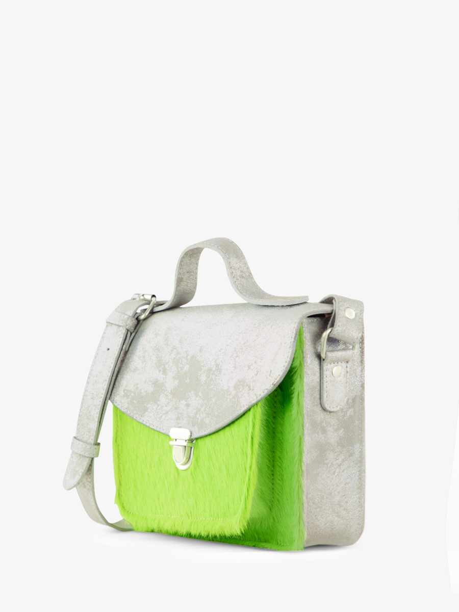 foto-vista-lato-borsa-mano-in-pelle-verde-mademoiselle-george-creature-vert-acide-paul-marius-w05-crea-s-gr