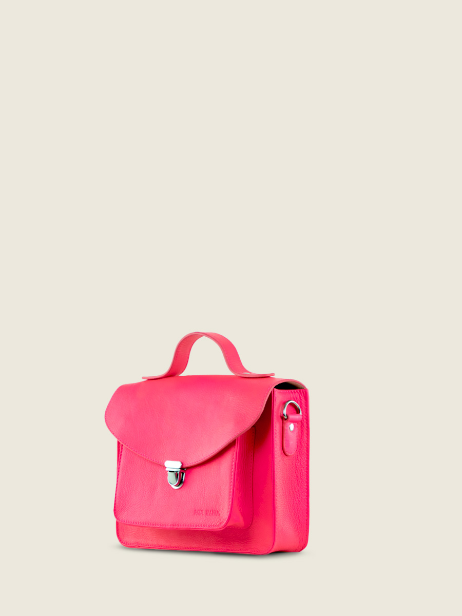 foto-vista-faccia-borsa-a-mano-in-pelle-rosa-mademoiselle-george-neon-paul-marius-w05-ne-pi