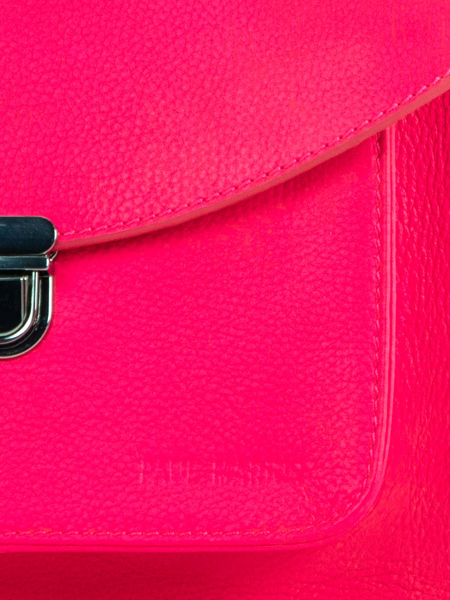 foto-zoom-materiale-faccia-borsa-mano-in-pelle-rosa-mademoiselle-george-neon-paul-marius-w05-ne-pi