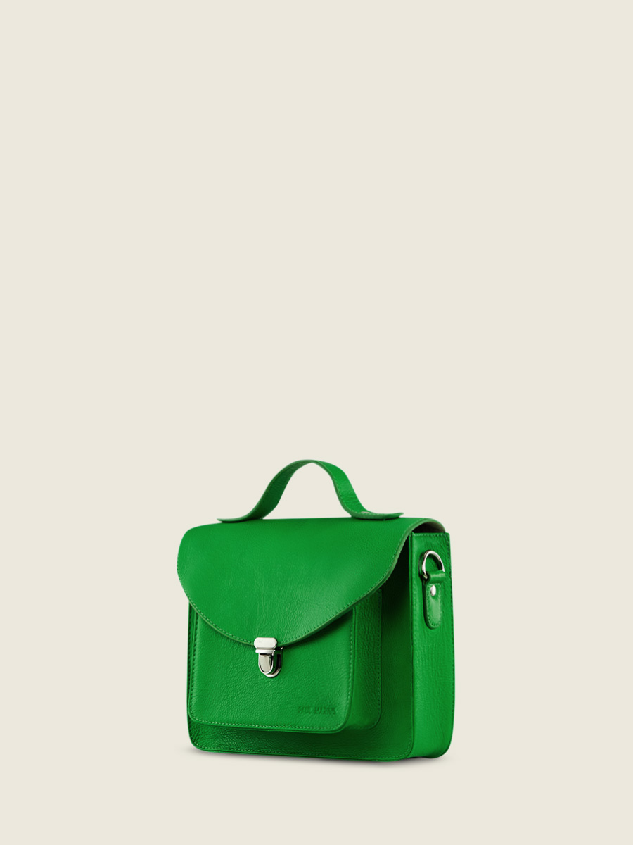 foto-vista-dietro-borsa-a-mano-in-pelle-verde-mademoiselle-george-neon-paul-marius-w05-ne-gr