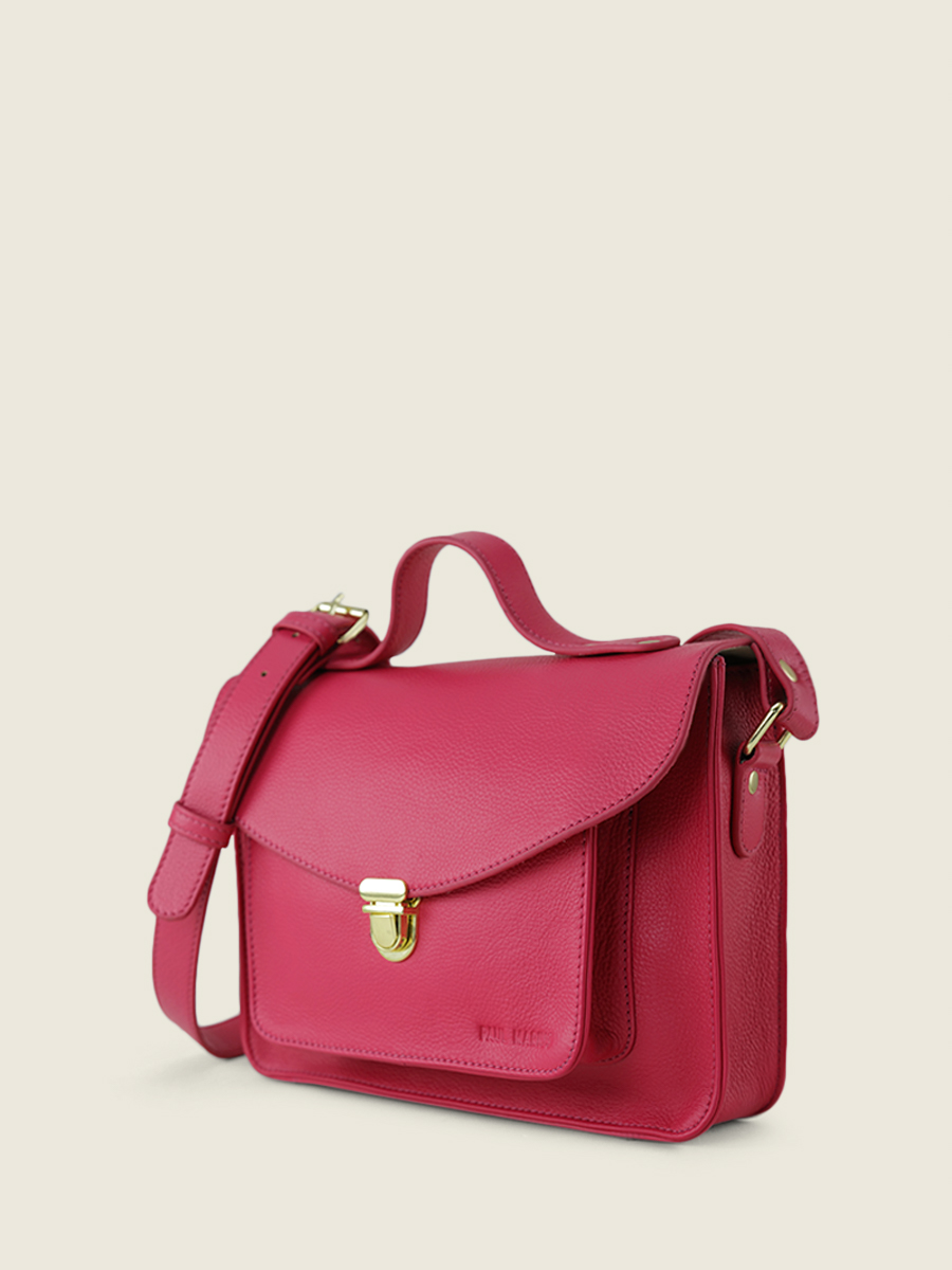 foto-vista-dietro-borsa-a-tramoggia-in-pelle-rosa-mademoiselle-george-sorbet-framboise-paul-marius-w05-sb-pi
