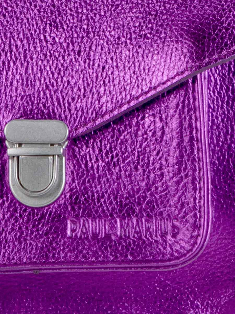 foto-focus-materiale-borsa-mano-in-pelle-viola-metallizzata-mademoiselle-george-xs-bonbon-paul-marius-w05xs-m-p
