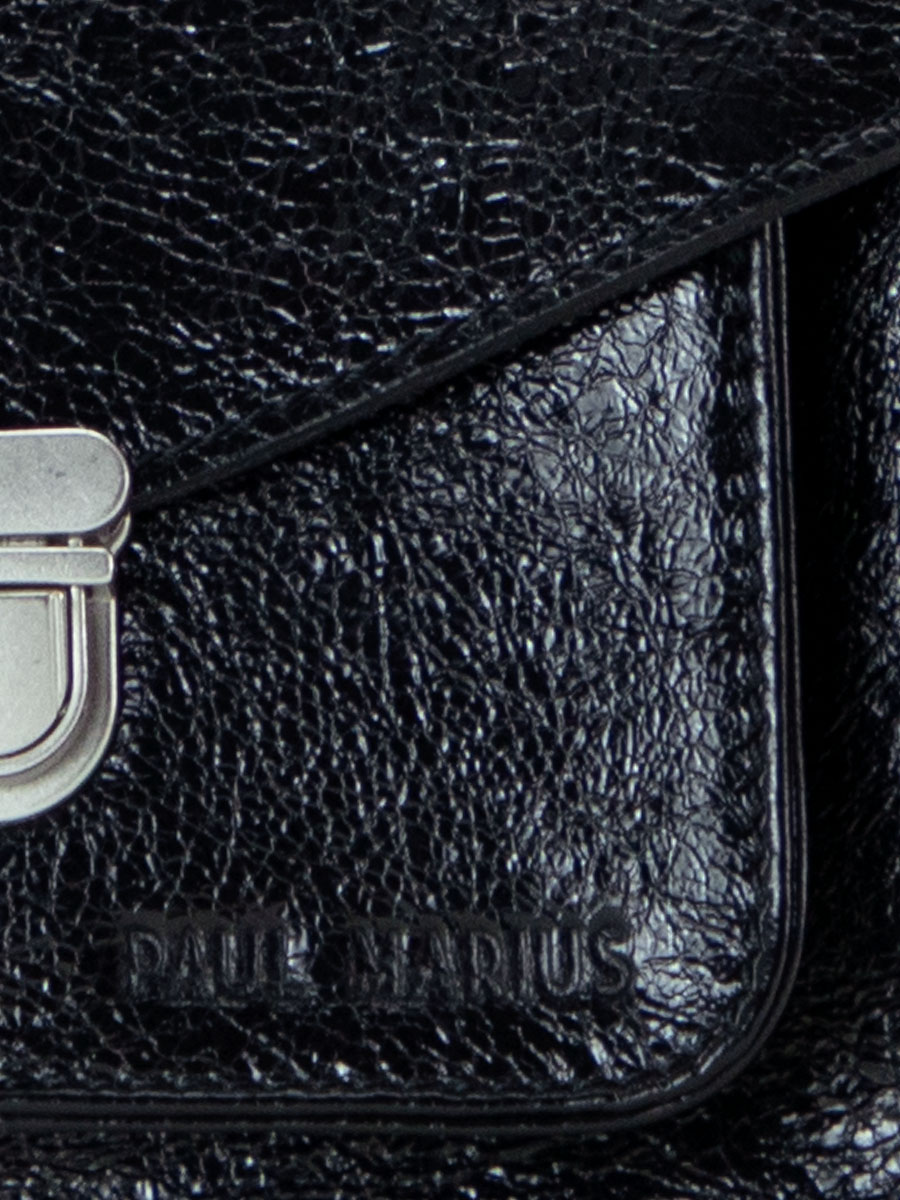 foto-focus-materiale-borsa-mano-in-pelle-nera-scintillante-mademoiselle-george-xs-eclipse-paul-marius-w05xs-m-b