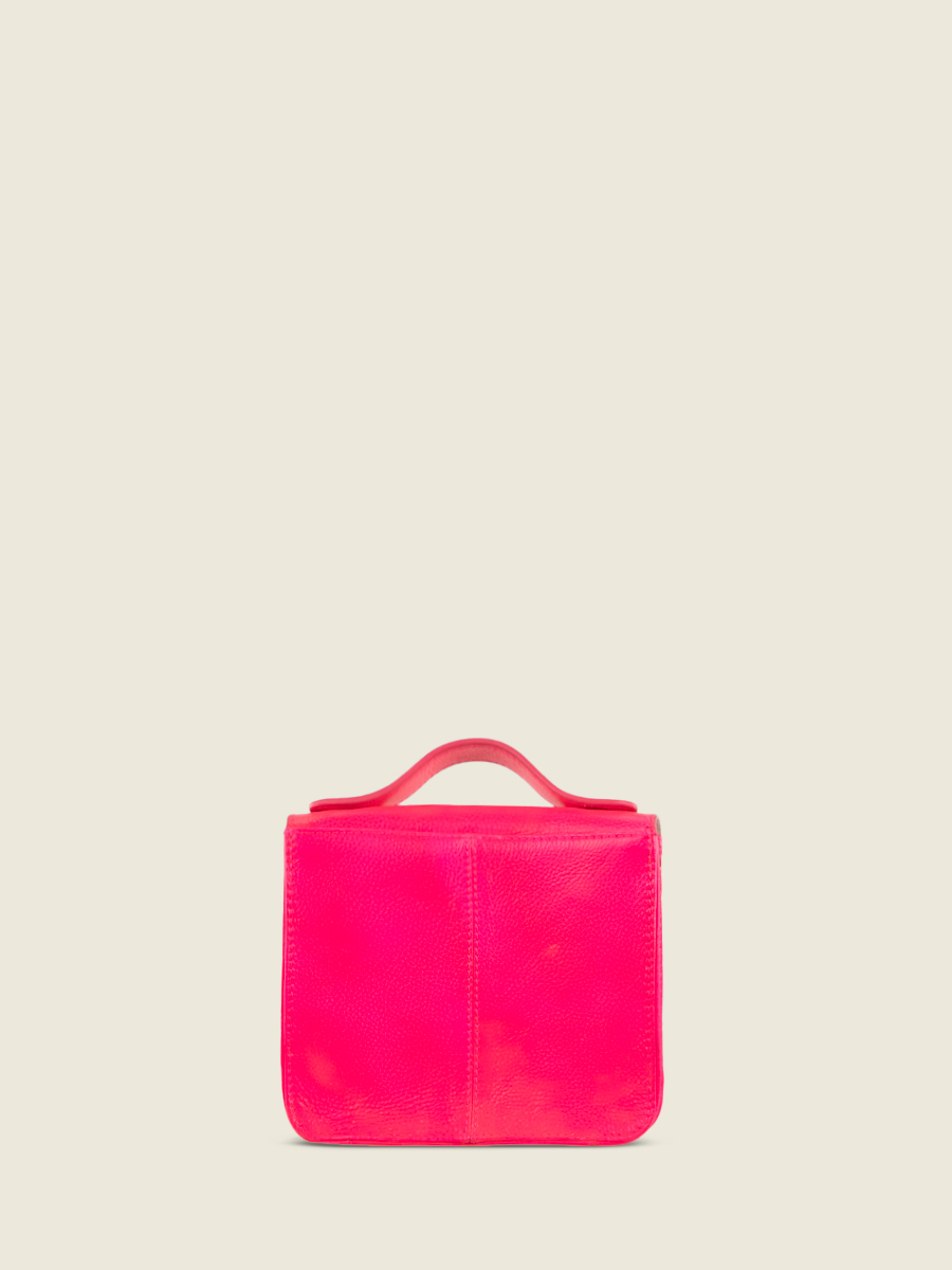 foto-vista-dietro-borsa-a-mano-in-pelle-rosa-mademoiselle-george-xs-neon-paul-marius-w05xs-ne-pi