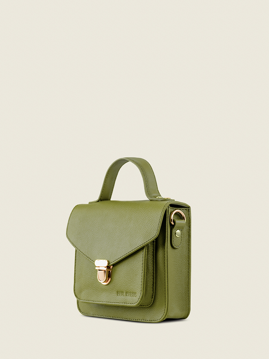 mini-borsa-a-tramoggia-in-pelle-mademoiselle-george-xs-n2-verde-oliva-vista-laterale-w105xs-gr-o