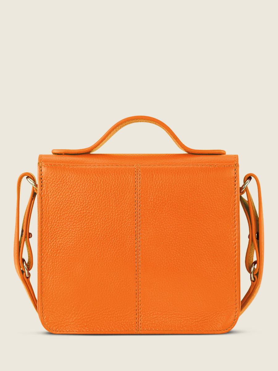 foto-vista-posteriore-mini-borsa-a-tramoggia-in-pelle-arancione-mademoiselle-george-xs-sorbet-mango-paul-marius-w05xs-sb-o