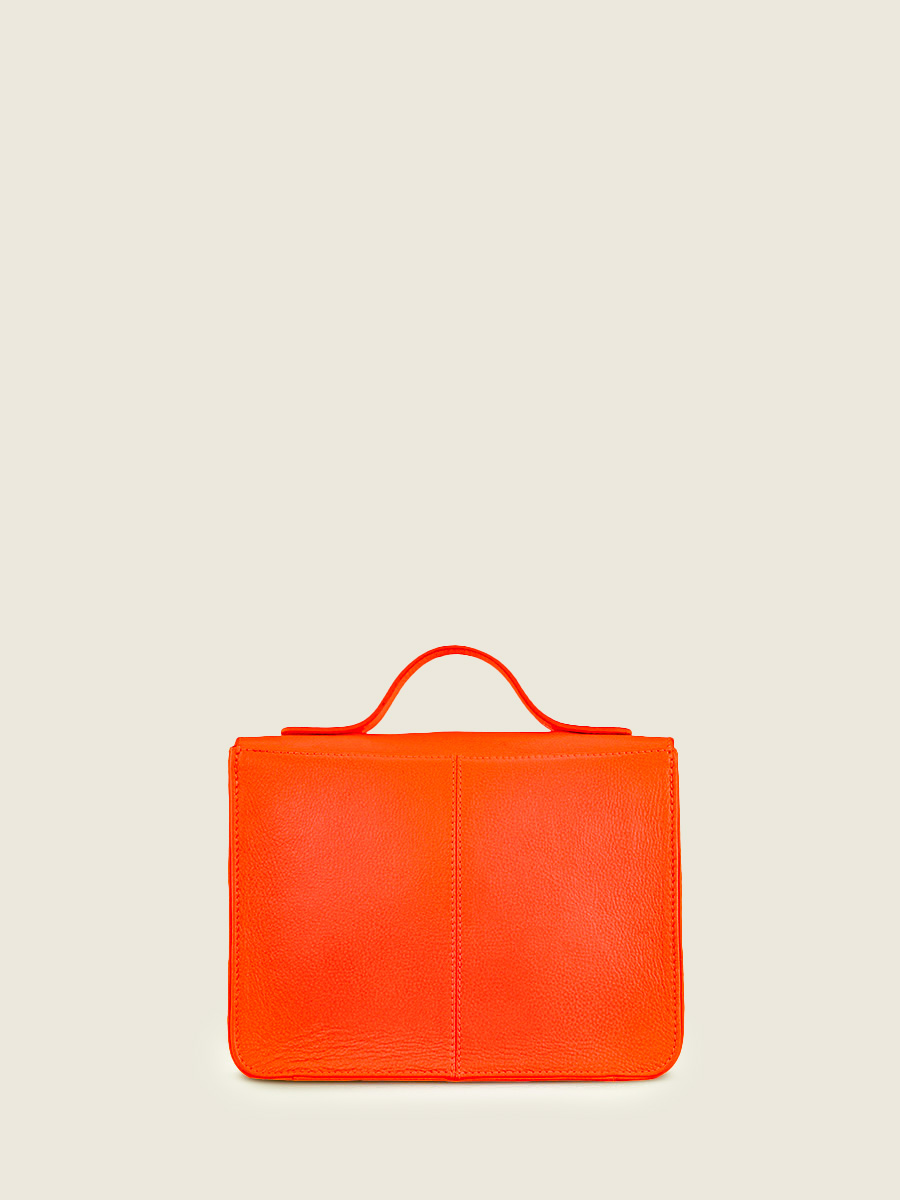 foto-vista-dietro-borsa-a-mano-in-pelle-arancione-mademoiselle-george-neon-paul-marius-w05-ne-o