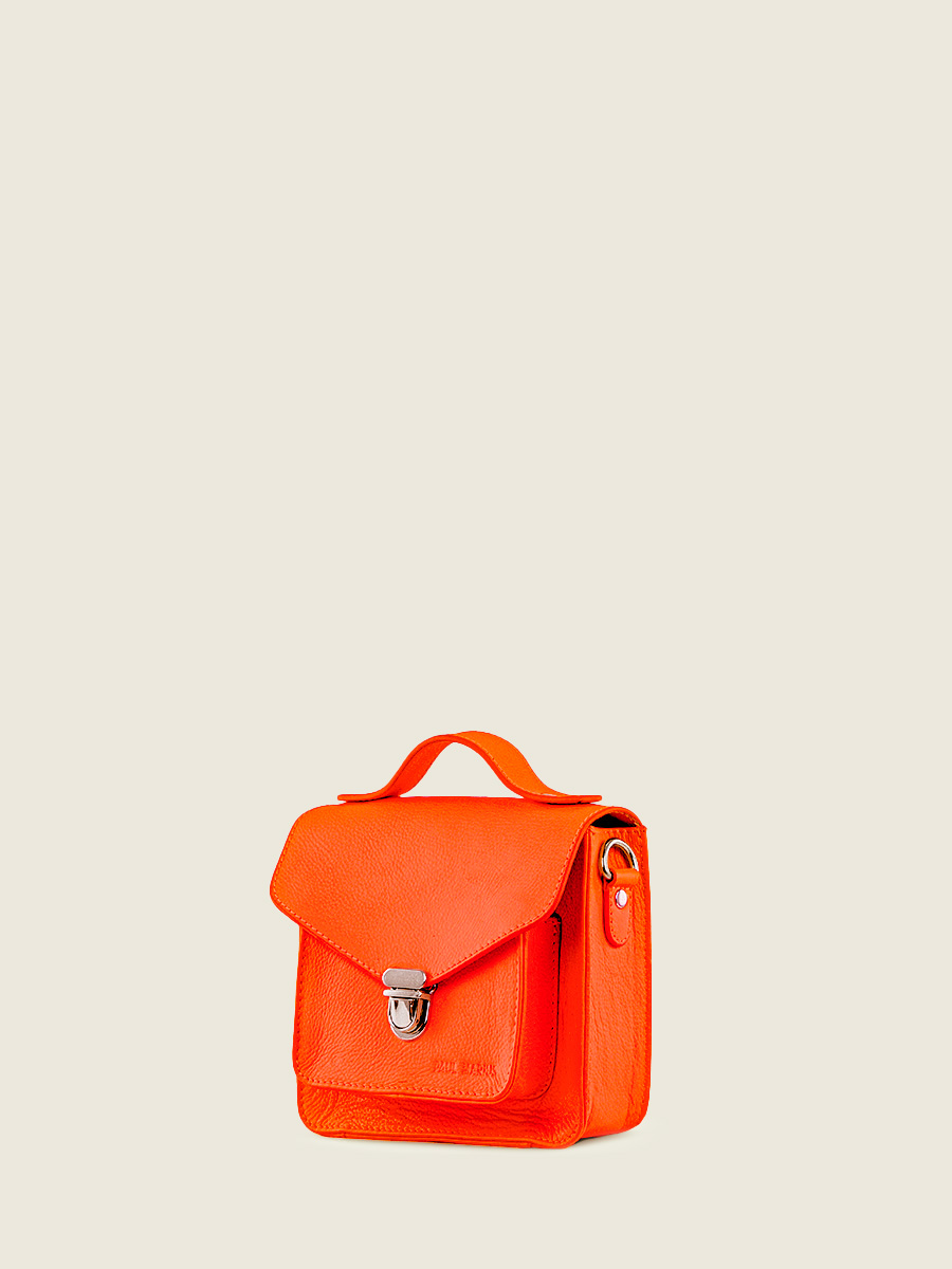 foto-vista-dietro-borsa-a-mano-in-pelle-arancione-mademoiselle-george-xs-neon-paul-marius-w05xs-ne-o