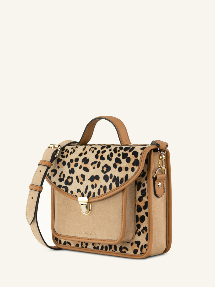 borsa-a-tracolla-in-pelle-Mademoiselle George-leopard-beige-vista-laterale-W05 L-lp-bei