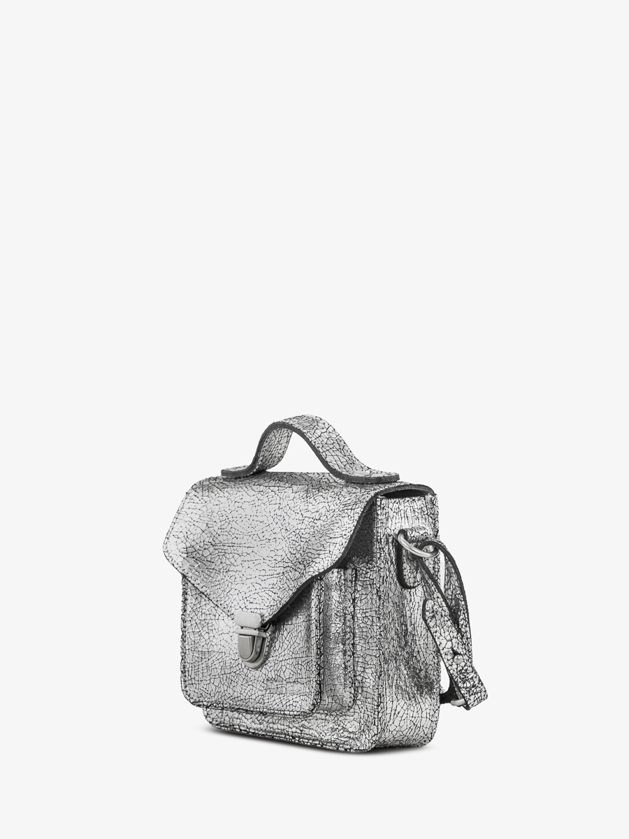 borsa-mademoiselle-geroge-xs-specchio-argento-vista-laterale-w05xs-mir