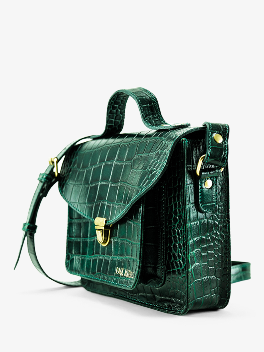 foto-vista-laterale-borsa-a-tramonto-in-pelle-donna-mademoiselle-george-alligator-verde-paul-marius-w05-a-dg