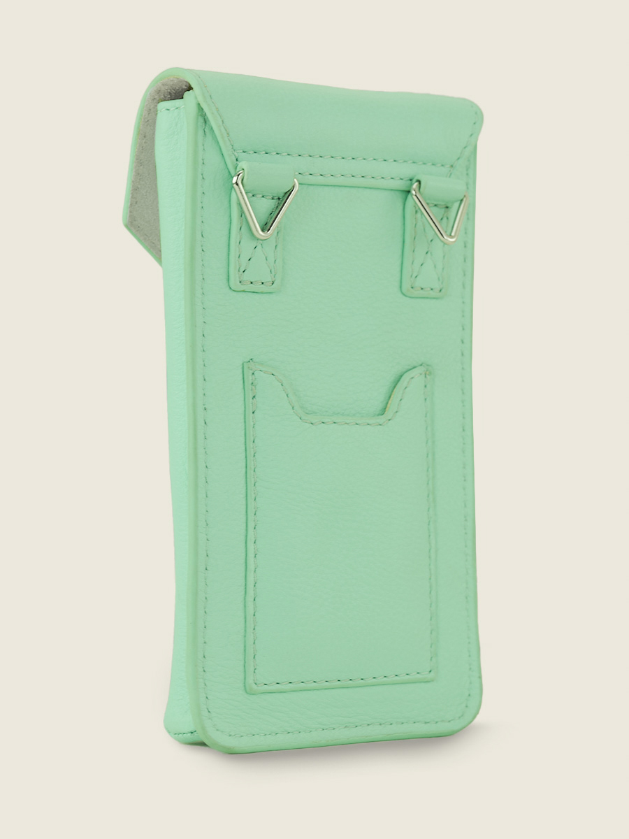 foto-vista-laterale-borsa-telefono-in-pelle-verde-eva-pastel-menta-paul-marius-m71-pt-gr