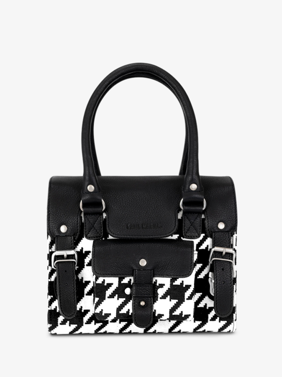 foto-vista-frontale-borsa-a-mano-in-pelle-nera-lerive-gauche-s-allure-nera-paul-marius-w01s-hs2-b