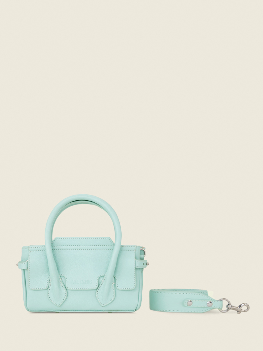 foto-vista-frontale-mini-borsa-a-mano-in-pelle-blu-madeleine-xs-pastel-bleuet-paul-marius-w31xs-pt-blu