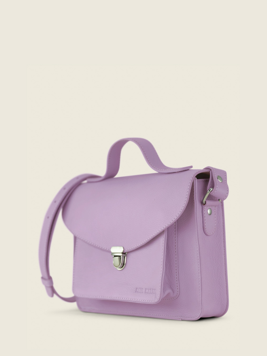 foto-vista-laterale-borsa-a-mano-in-pelle-viola-donna-mademoiselle-george-pastel-lilas-paul-marius-w05-pt-p