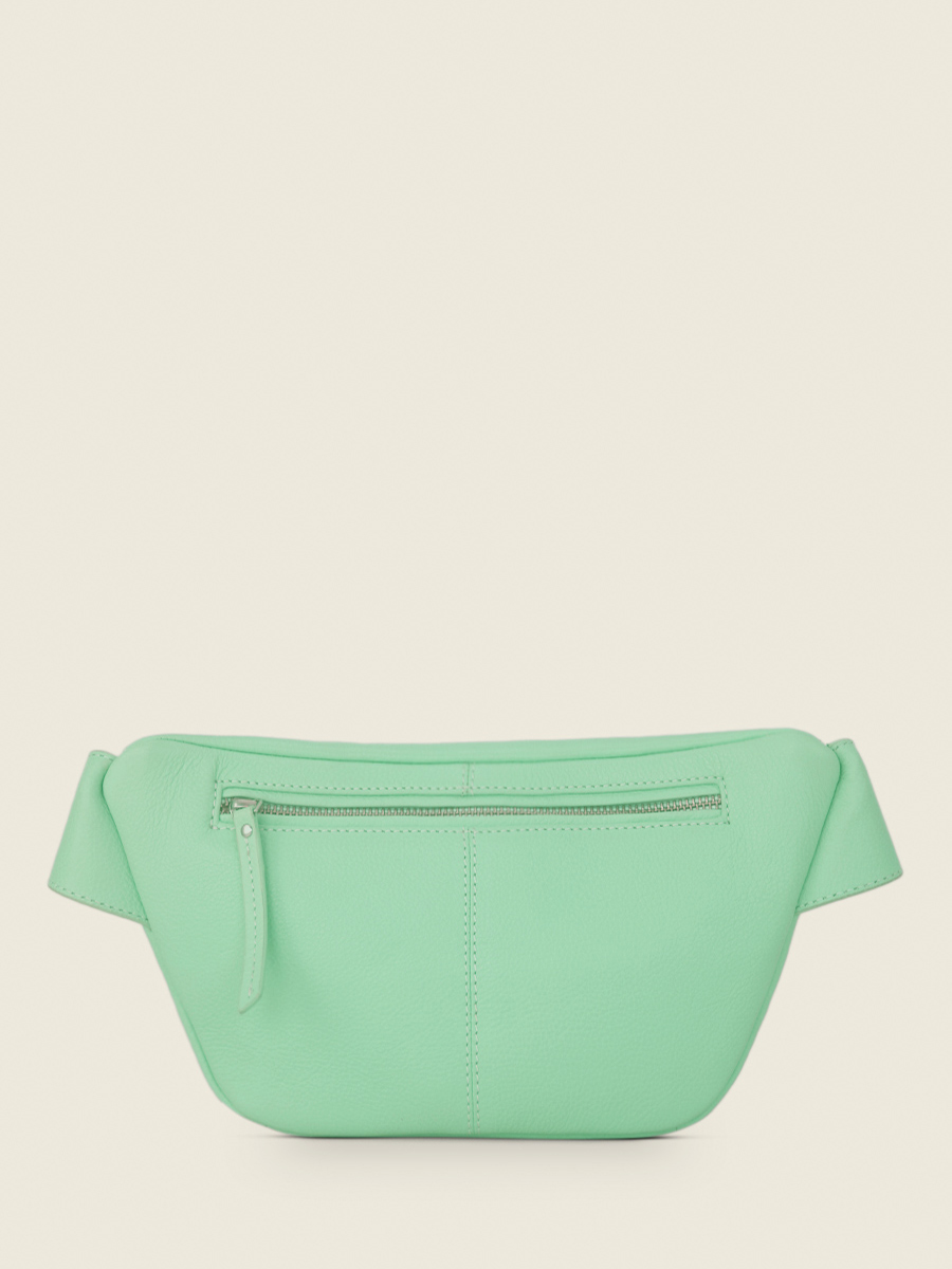 foto-vista-posteriore-borsa-banana-in-pelle-verde-labanane-pastel-menta-paul-marius-m503-pt-gr