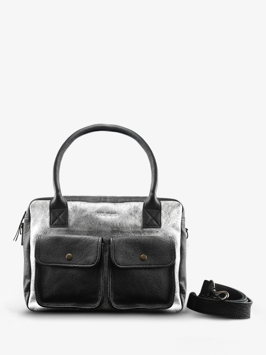 foto-vista-frontale-portadocumenti-in-pelle-donna-argento-nero-ledandy-argento-nero-paul-marius-w04-s-b