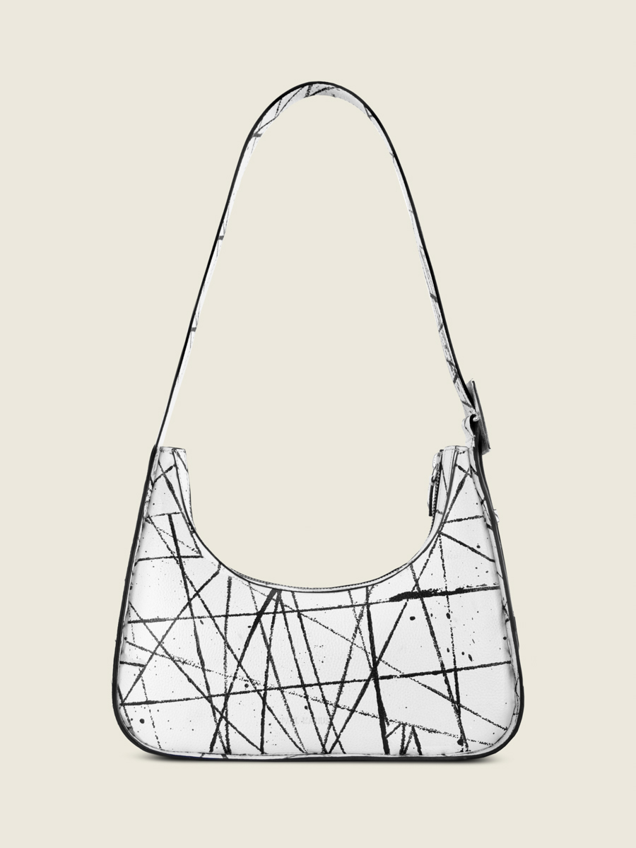 borsa-baguette-in-pelle-bianca-nera-arancione-victoire-arty-01-vista-frontale-w54-art1-b-w