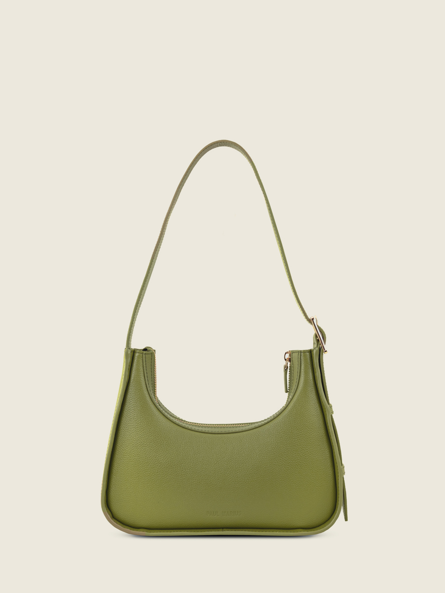 mini-borsa-baguette-in-pelle-victoire-xs-verde-oliva-vista-frontale-w54xs-gr-o