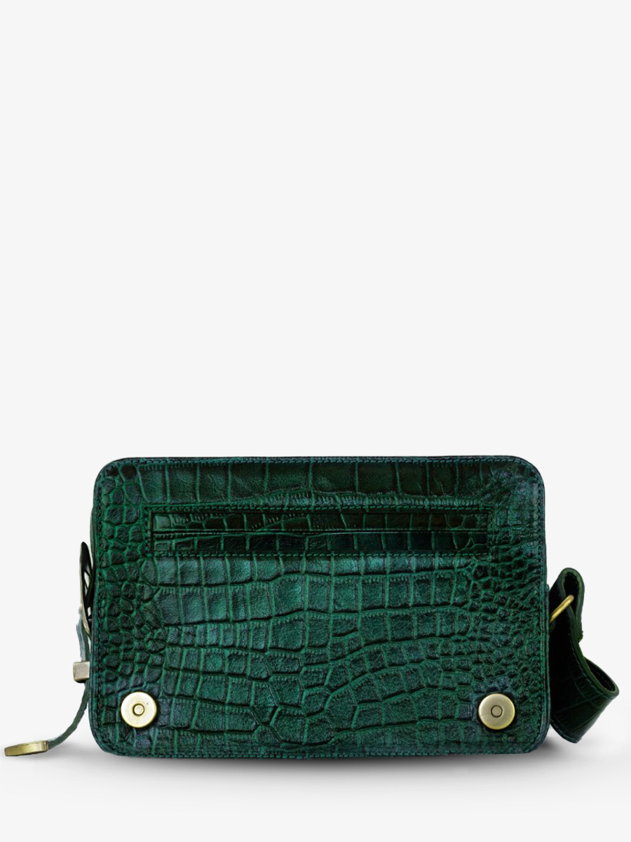 foto-vista-posteriore-borsa-a-tracolla-in-pelle-donna-lebaguette-alligator-verde-paul-marius-w29-a-dg