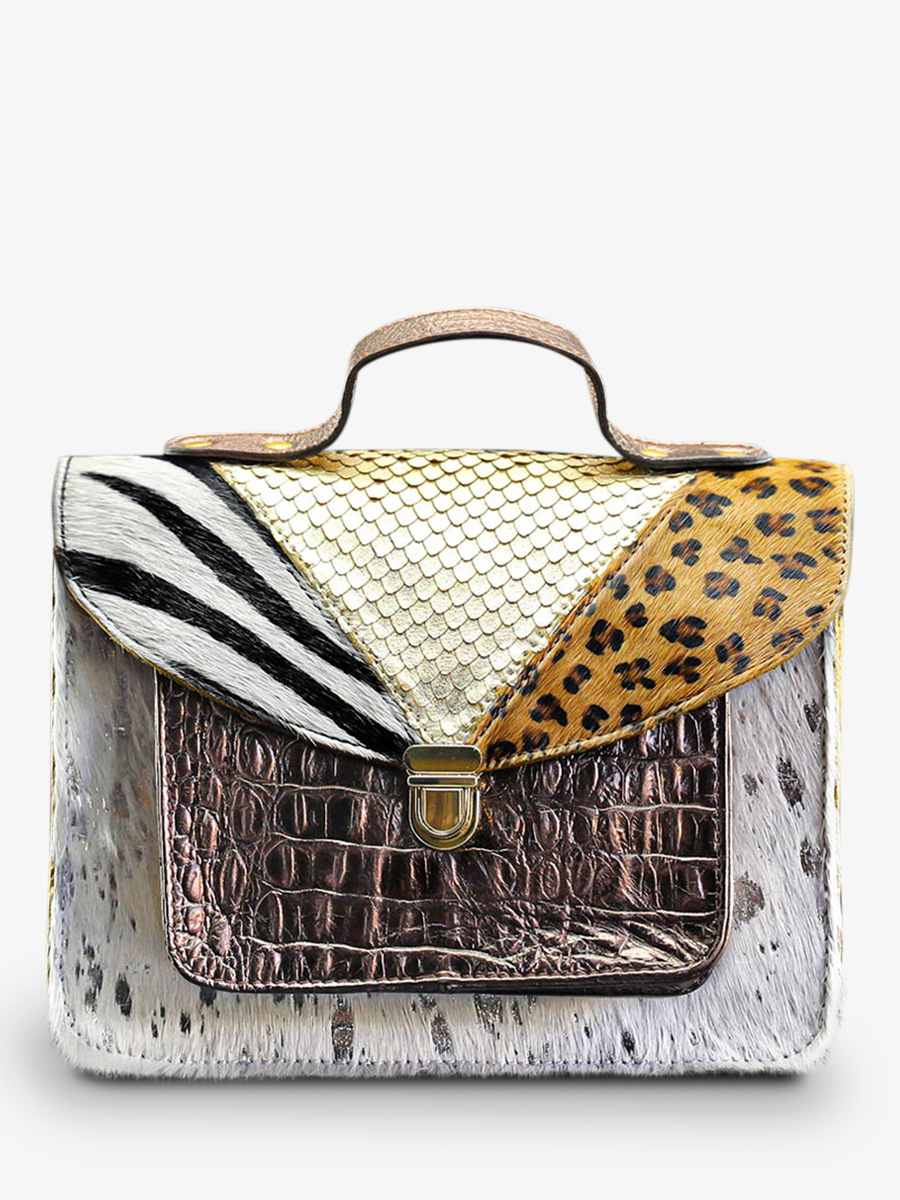 foto-vista-frontale-borsa-a-tracolma-in-pelle-donna-argento-dorato-rame-mademoiselle-george-chimere-argente-dore-cuivre-paul-marius-w05-ch-s-g-c