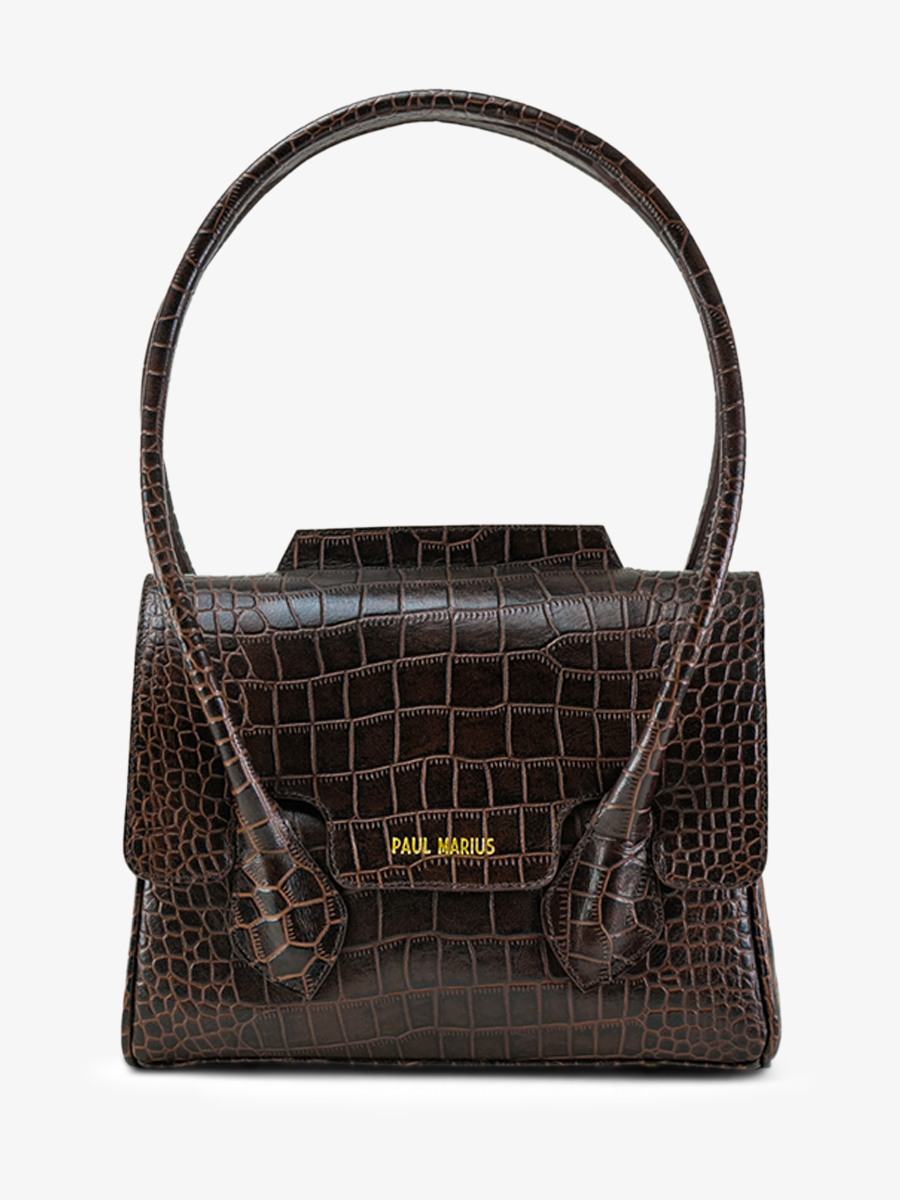 foto-vista-frontale-borsa-a-mano-in-pelle-donna-colette-s-alligator-marrone-paul-marius-w028s-a-db