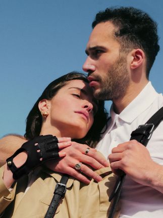 Guanti senza dita da donna - Nero