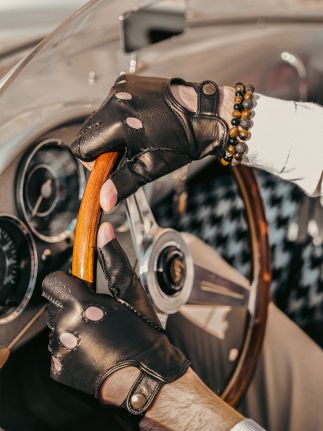 Guanti senza dita Pilote Nero - Uomo