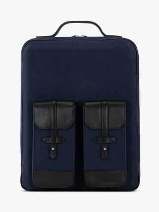 Urbain - Nero / Tela Blu Marine