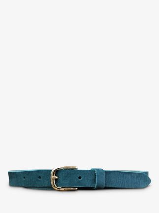 LaCeinture Magnifique Nubuck - 20 mm - Blu piscina