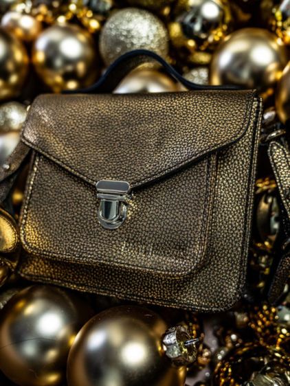 Mademoiselle George XS Granite - Nero / Dorato