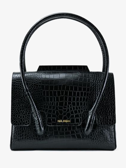 Colette M Alligator - Nero corvino