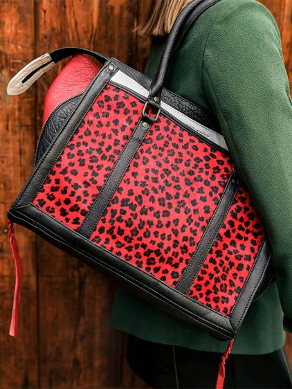 LeRive Droite - M - Leopard - Nero / Rosso