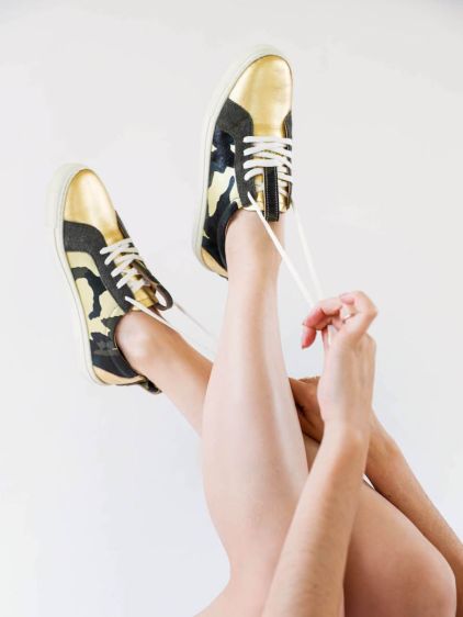 PM002 - Camouflage Kaki / Dorato