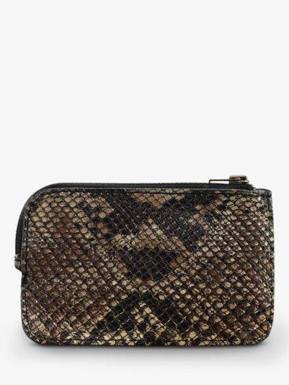 LePorte-monnaie AUGUSTIN Python - Nero