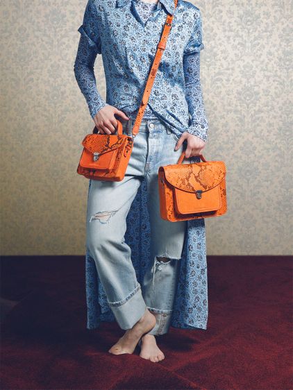 Mademoiselle George XS Python - Ambre