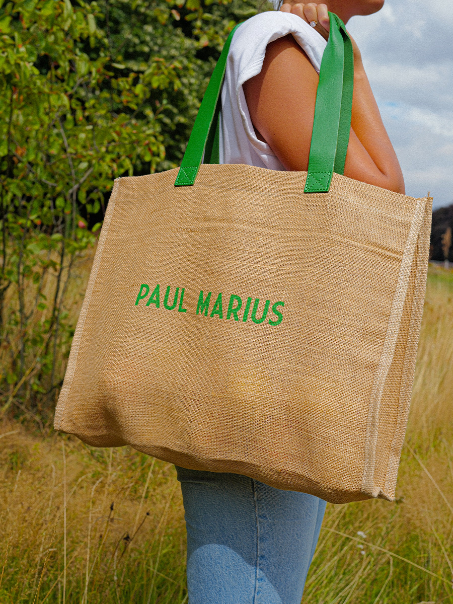 foto-vista-frontale-borsa-cabas-in-juta-e-pelle-verde-lecabas-jute-sorbet-kiwi-paul-marius-sb01-sb-gr