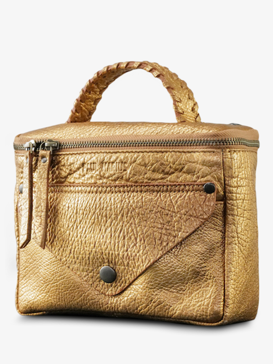 foto-vista-laterale-borsa-a-tracolma-in-pelle-donna-dorata-legavroche-riedizione-dorata-paul-marius-w26-g