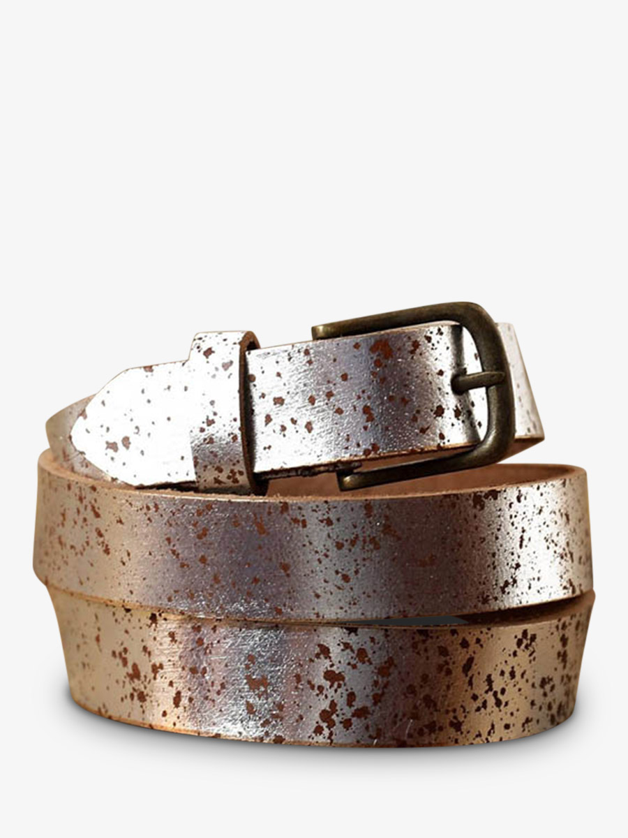 foto-vista-frontale-cintura-in-pelle-per-uomo-e-donna-argento-la-cintura-con-fibbia-argento-paul-marius-lb-95-sd